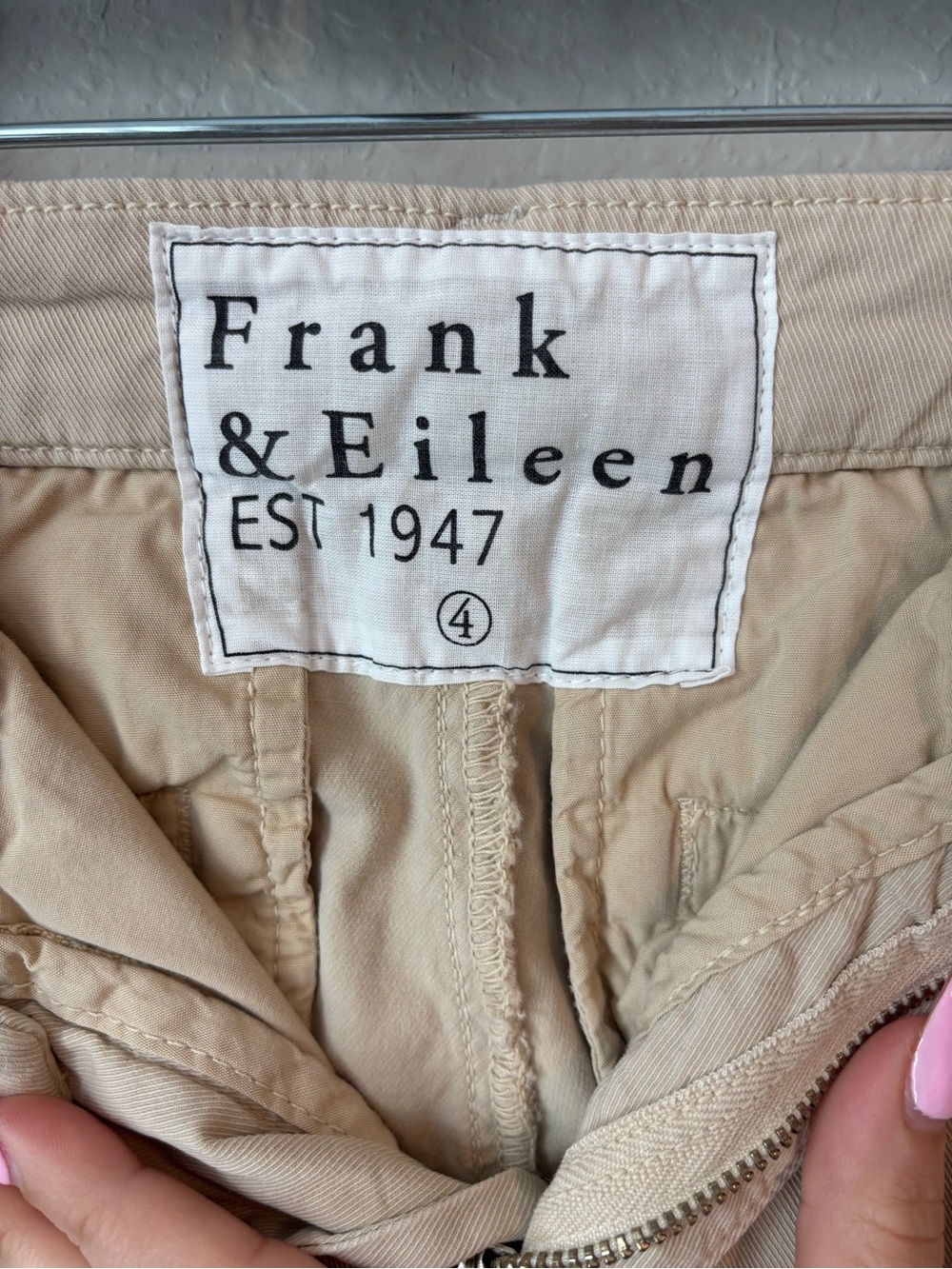 Frank & Eileen Wicklow The Italian Chino in Khaki Size 4 - Picture 7 of 8